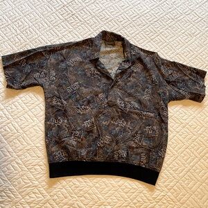 Vintage polo shirt - 90s pattern